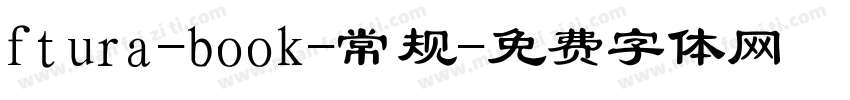 ftura-book-常规字体转换