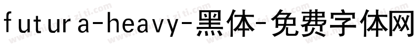 futura-heavy-黑体字体转换