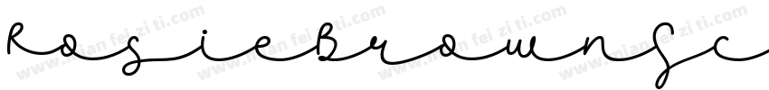RosieBrownScript字体转换