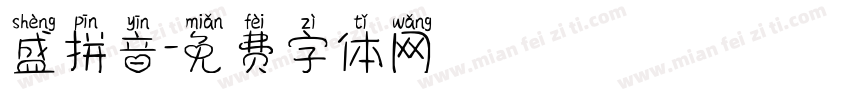 盛拼音字体转换