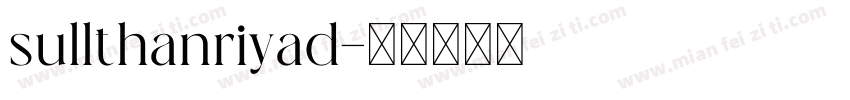 sullthanriyad字体转换