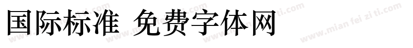 国际标准字体转换