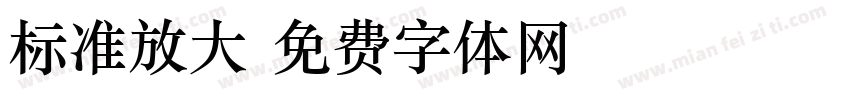 标准放大字体转换
