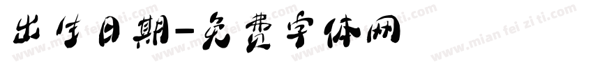 出生日期字体转换