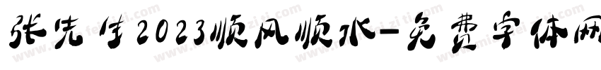张先生2023顺风顺水字体转换