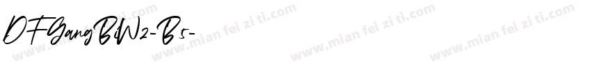 DFGangBiW2-B5字体转换
