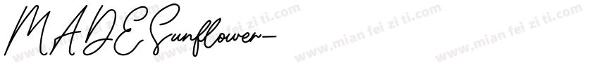 MADESunflower字体转换