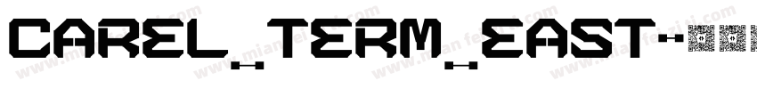 CAREL_TERM_EAST字体转换