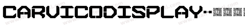 CARVICODISPLAY字体转换