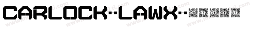 CarLock-lawX字体转换