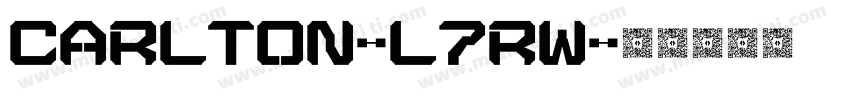 Carlton-L7RW字体转换
