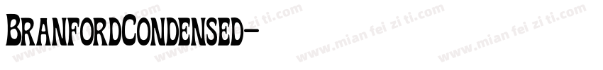 BranfordCondensed字体转换
