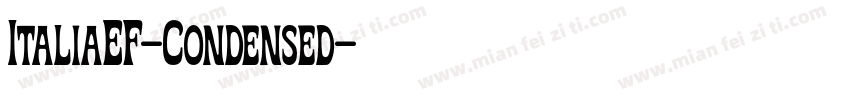 ItaliaEF-Condensed字体转换