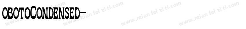 obotoCondensed字体转换