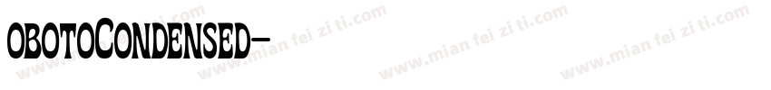 obotoCondensed字体转换