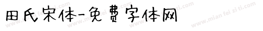 田氏宋体字体转换