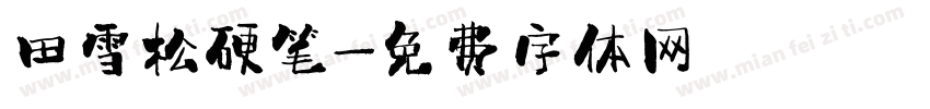 田雪松硬笔字体转换
