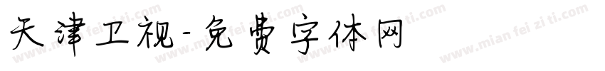 天津卫视字体转换