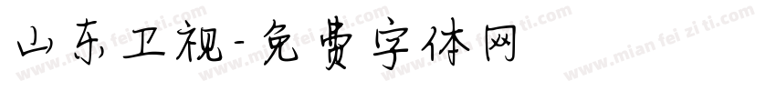 山东卫视字体转换