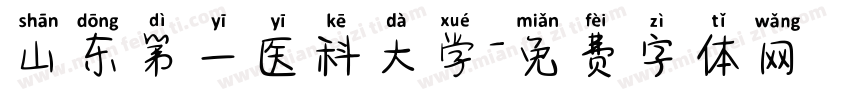 山东第一医科大学字体转换