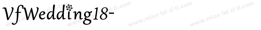 VfWedding18字体转换