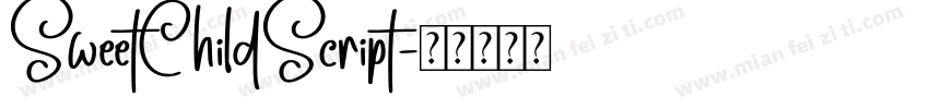 SweetChildScript字体转换