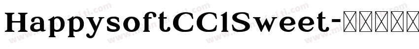 HappysoftCC1Sweet字体转换 HappysoftCC1Sweet字体转换