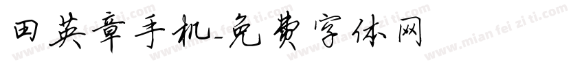 田英章手机字体转换