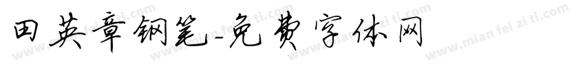 田英章钢笔字体转换