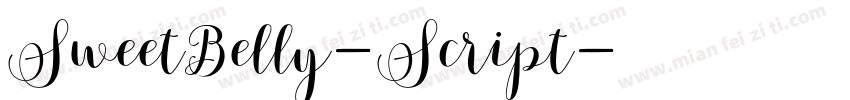 SweetBelly-Script字体转换