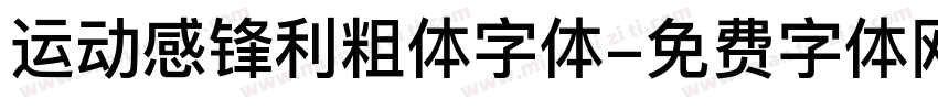 运动感锋利粗体字体字体转换