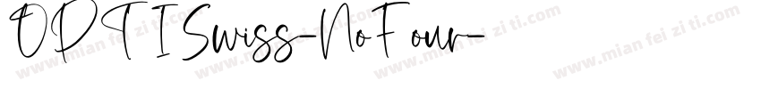 OPTISwiss-NoFour字体转换
