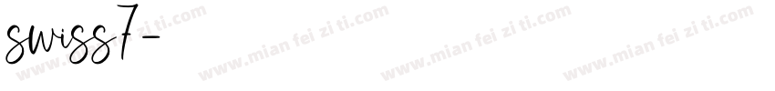 swiss7字体转换