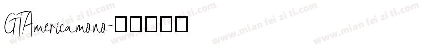 GTAmericamono字体转换