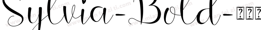 Sylvia-Bold字体转换