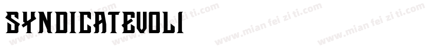 Syndicatevol1字体转换