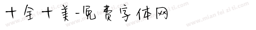 十全十美字体转换