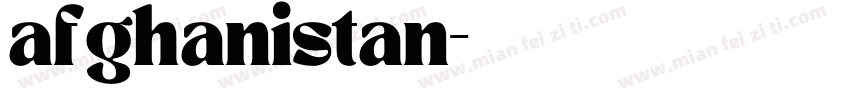 afghanistan字体转换