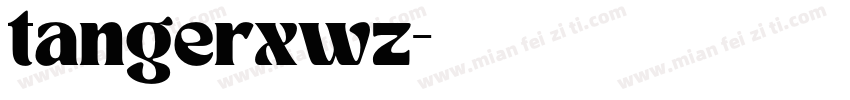 tangerxwz字体转换