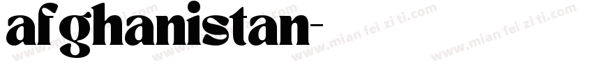 afghanistan字体转换