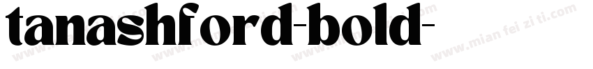 tanashford-bold字体转换