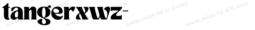 tangerxwz字体转换