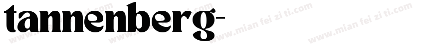 tannenberg字体转换