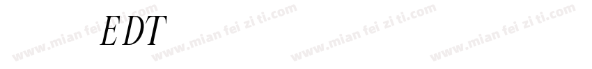 蒂普提克·玫瑰之水EDT字体转换