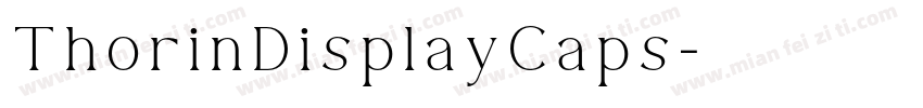 ThorinDisplayCaps字体转换