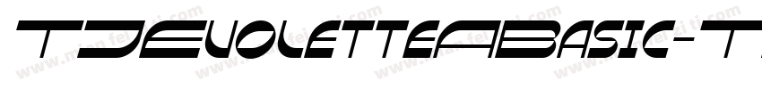 TJEvoletteABasic-Thi字体转换