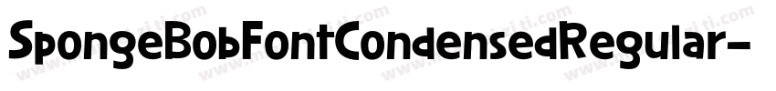 SpongeBobFontCondensedRegular字体转换