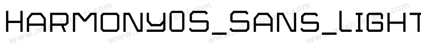 Harmony0S_Sans_Light字体转换
