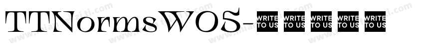 TTNormsW05字体转换