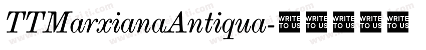 TTMarxianaAntiqua字体转换